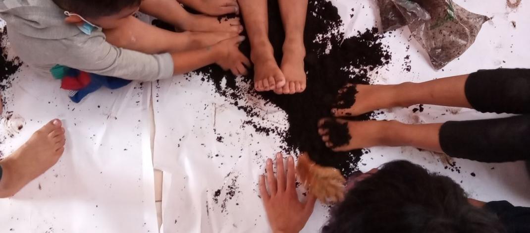Niños y niñas en procesos de creación artística