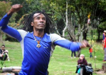 Bailarín y tallerista Jairo Cuero