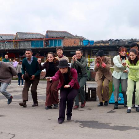 bailarines en escena
