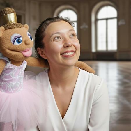 Bailarina con una marioneta