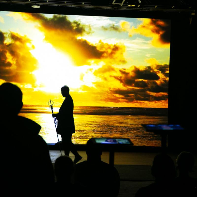 bailarines en escena