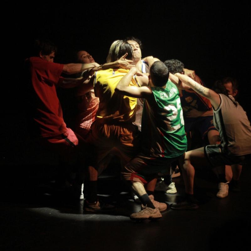 bailarines en escena