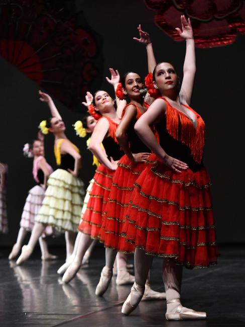 Bailarinas de ballet bailando